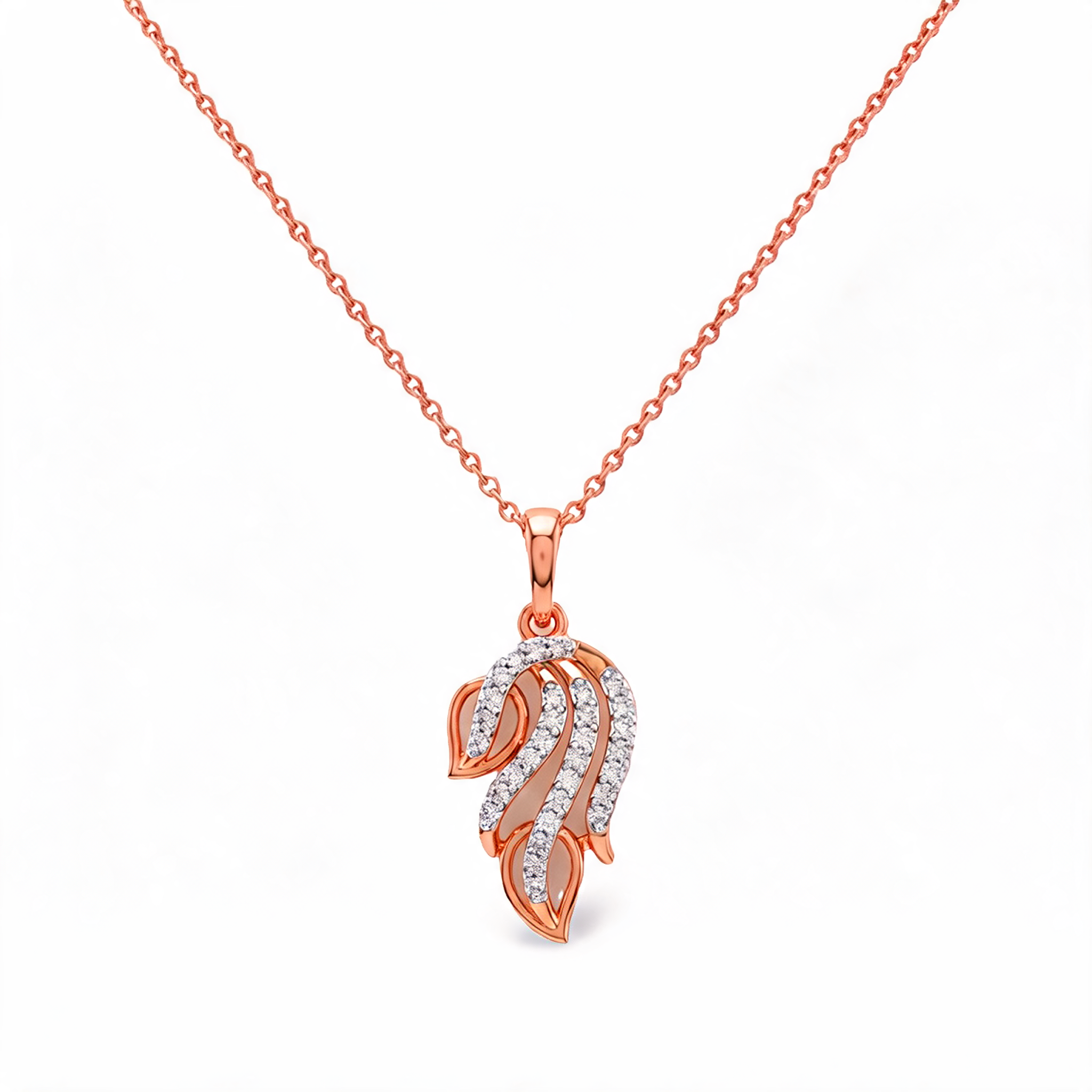 Stylish Vertical Bar Lab Grown Diamond Pendant