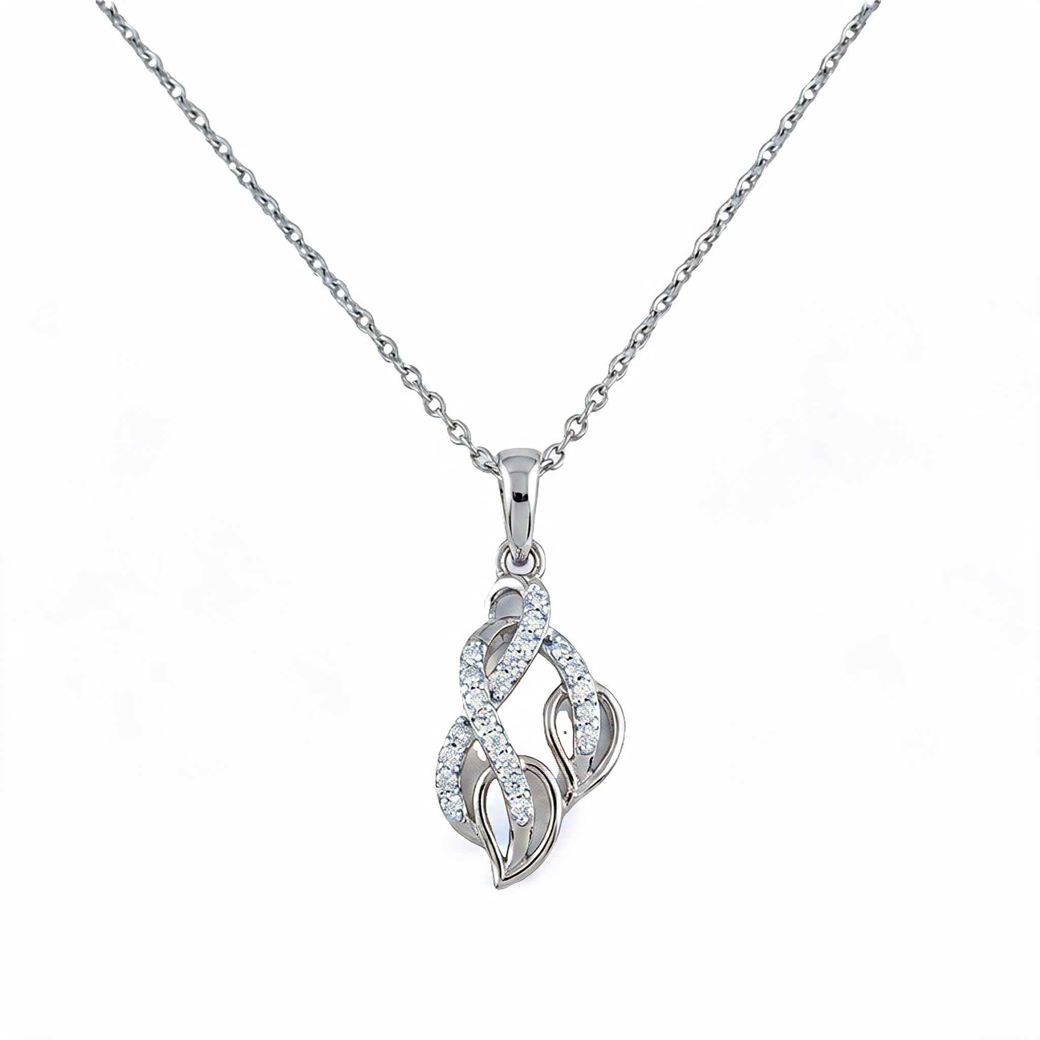 Stunning Halo Necklace Lab Grown Diamond Pendant