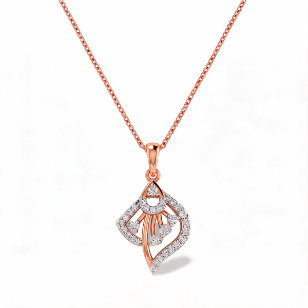 Gleaming Square Frame Lab Grown Diamond Pendant