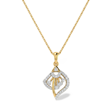Gleaming Square Frame Lab Grown Diamond Pendant