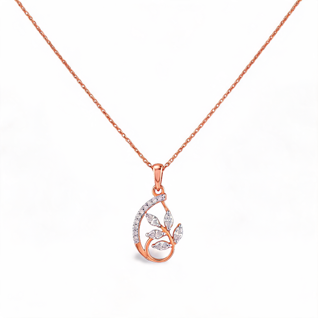 Magnificent Cluster Drop Lab Grown Diamond Pendant