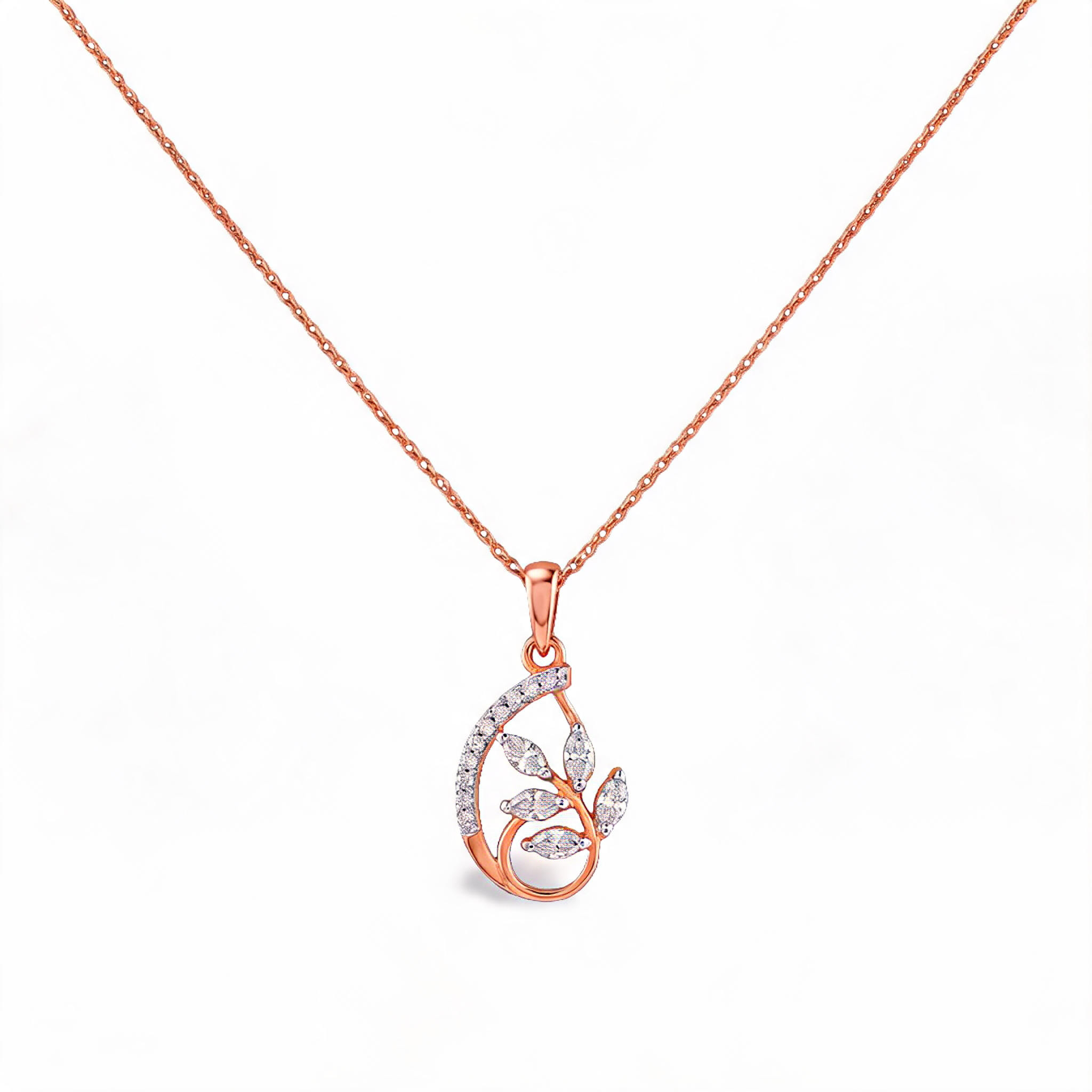 Magnificent Cluster Drop Lab Grown Diamond Pendant