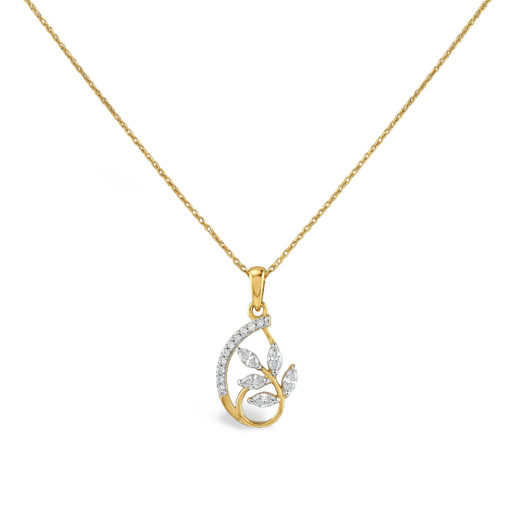 Magnificent Cluster Drop Lab Grown Diamond Pendant