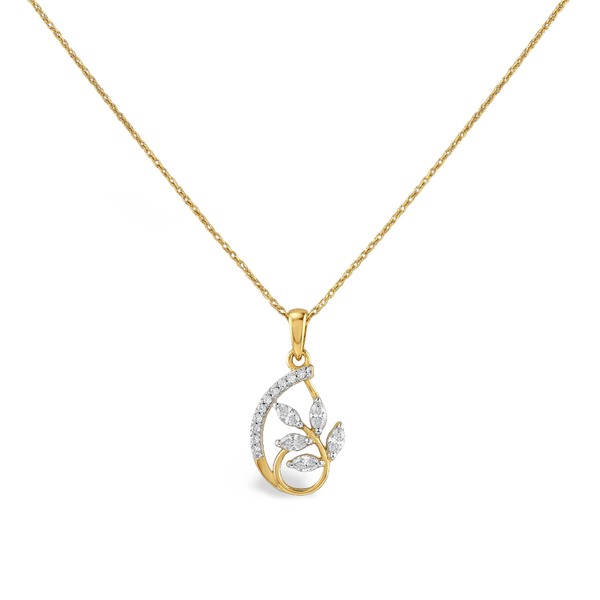 Magnificent Cluster Drop Lab Grown Diamond Pendant