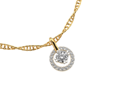 Celestial Shine Pendant with Chain