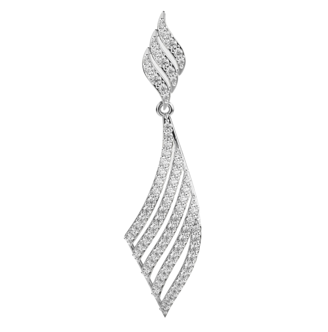 Diamond Tie Style Pendant with Chain