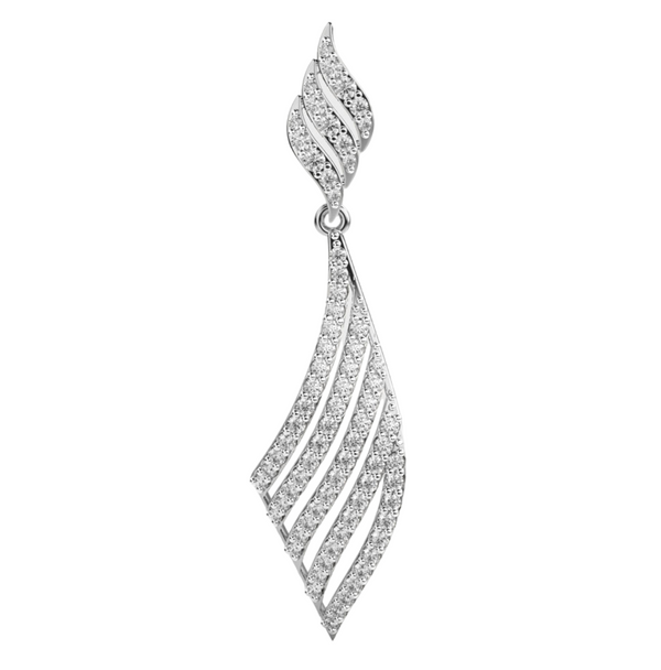 Lab Grown Diamond Tie Style Pendant with Chain
