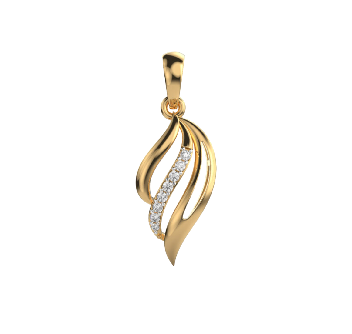 Elegant Drop Diamond Pendant with Chain