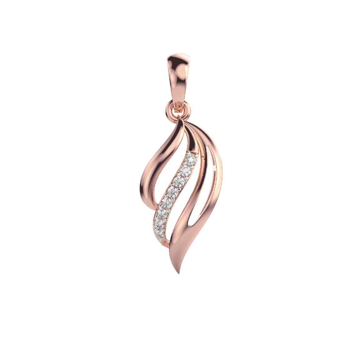 Elegant Drop Diamond Pendant with Chain