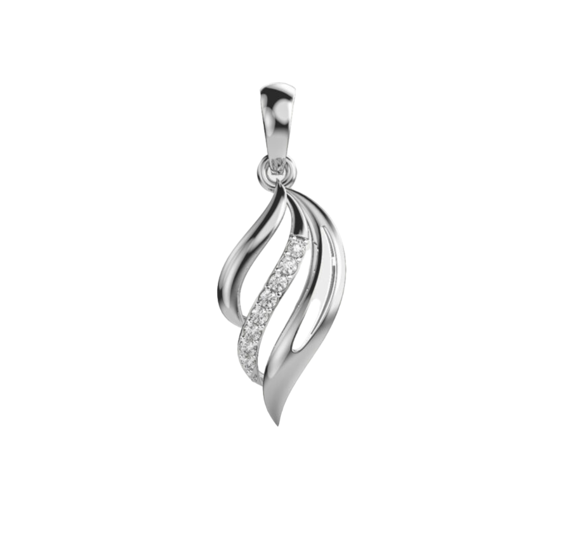 Elegant Drop Diamond Pendant with Chain