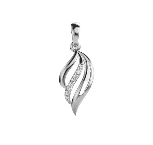 Elegant Drop Lab Grown Diamond Pendant with Chain