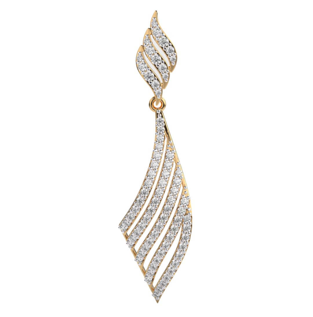 Diamond Tie Style Pendant with Chain