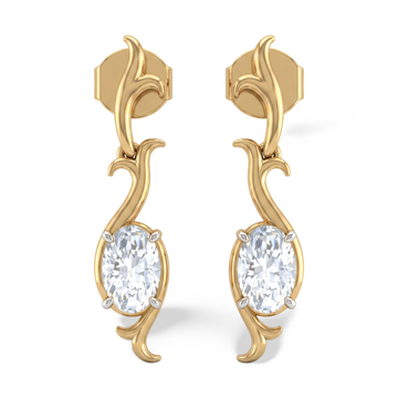 The Royal Scepter Diamond Drops Earring