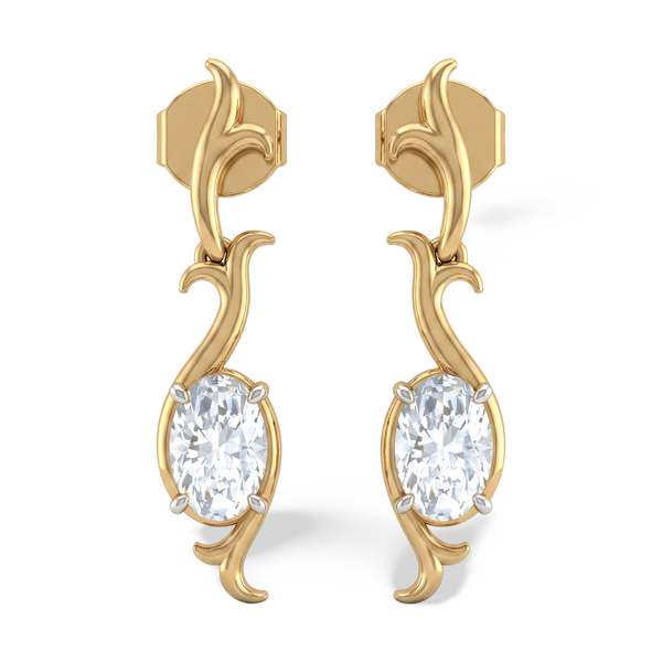 The Royal Scepter Diamond Drops Earring