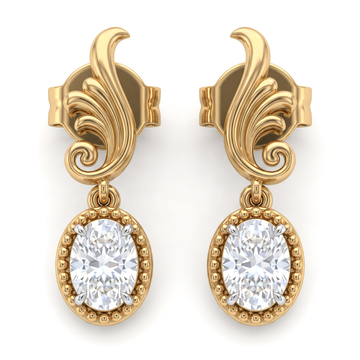 The Imperial Acanthus Diamond Drops Earring