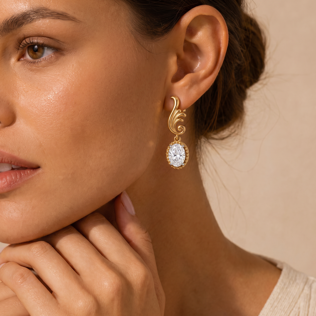 The Imperial Acanthus Diamond Drops Earring