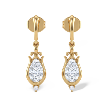 The Royal Chalice Diamond Drops Earring