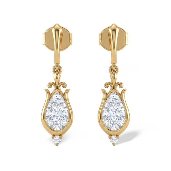 The Royal Chalice Diamond Drops Earring