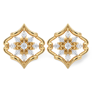 Imperial Rhombus Cluster Lab-Grown Diamond Stud Earrings