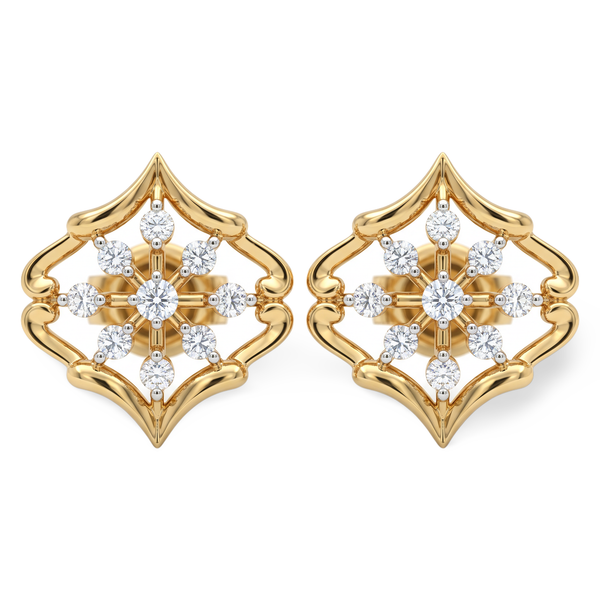 Imperial Rhombus Cluster Lab-Grown Diamond Stud Earrings