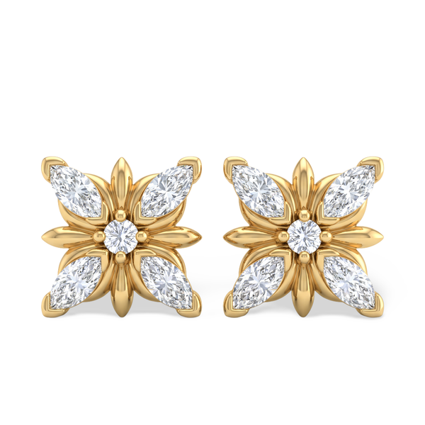 Petal Marquise Radiance Lab-Grown Diamond Stud Earrings