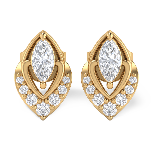 Sovereign Vintage Marquise Lab Grown Diamond Stud Earrings
