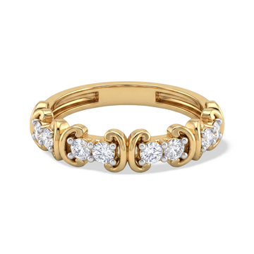 Vintage Filigree Eternity Lab Grown Diamond Ring