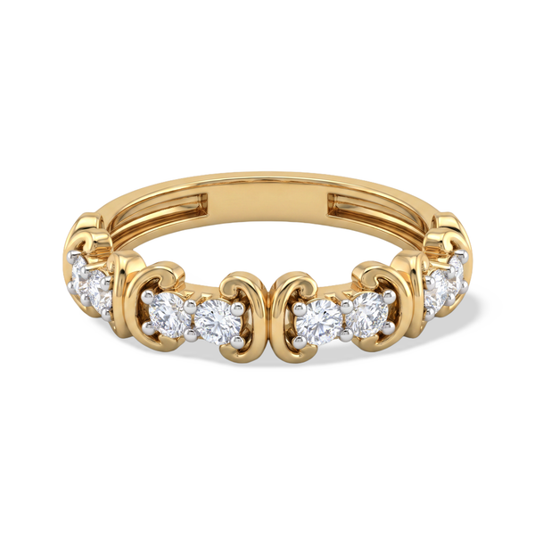 Vintage Filigree Eternity Lab Grown Diamond Ring