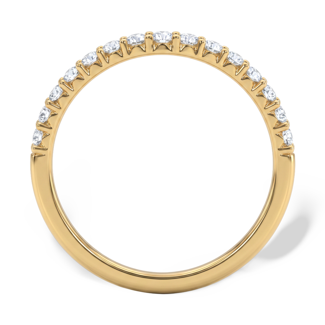 Empress Wishbone Crown Solitaire Ring