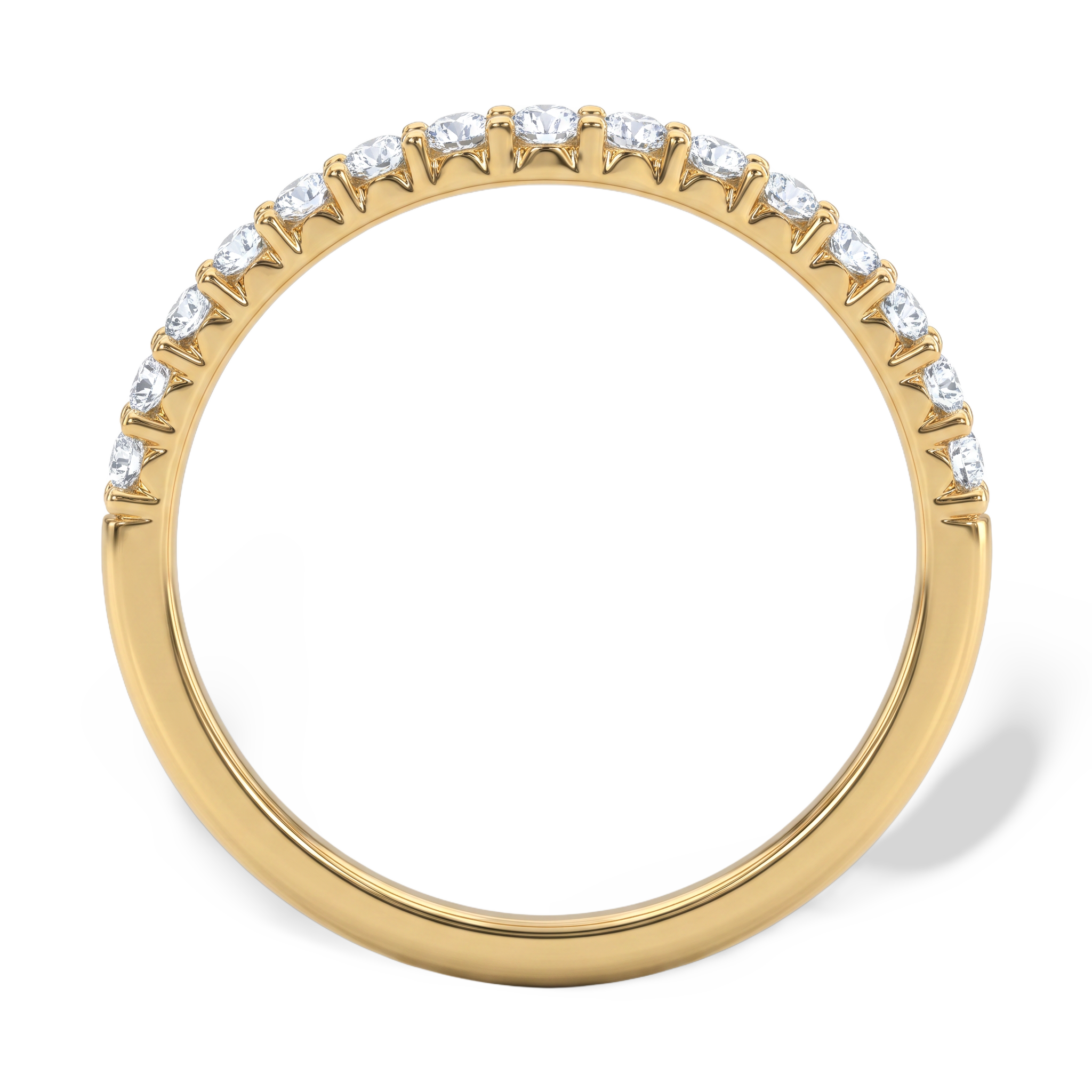 Empress Wishbone Crown Solitaire Ring