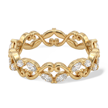 Monarch Marquise Vine Solitaire Ring