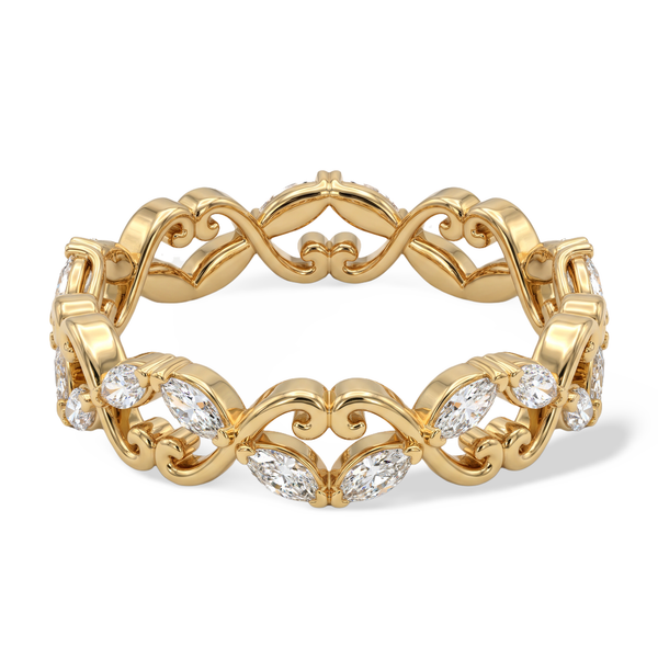 Monarch Marquise Vine Solitaire Ring
