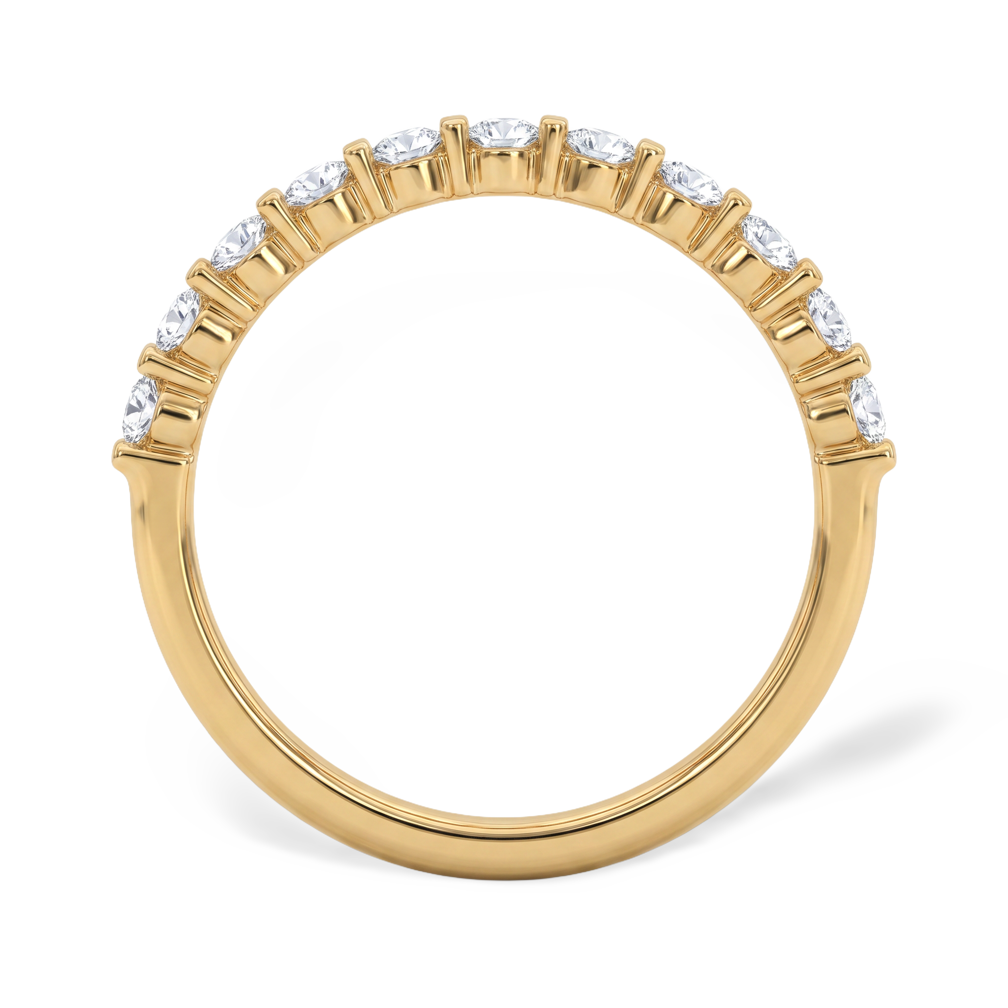 The Sovereign Round Bar Channel Solitaire Ring