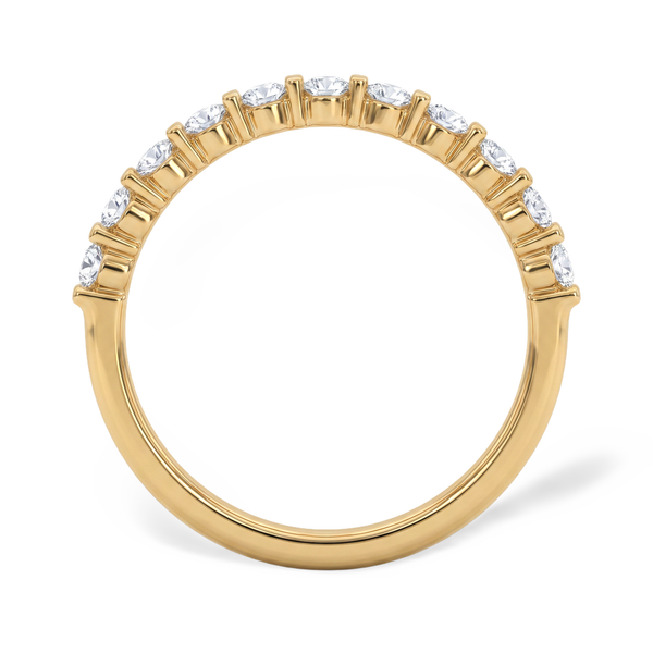 The Sovereign Round Bar Channel Solitaire Ring