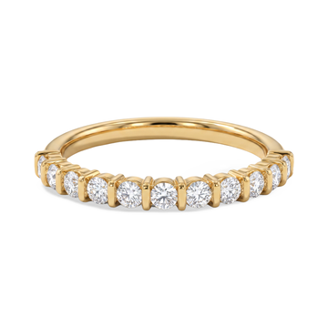 The Sovereign Round Bar Channel Solitaire Ring