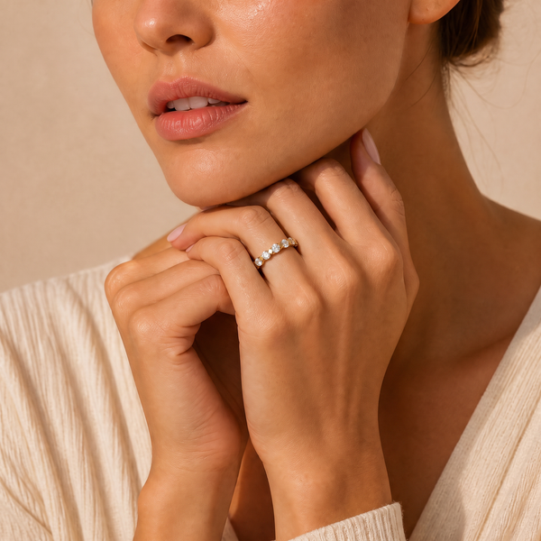 Royal Majesty Rhombus Gallery Solitaire Ring