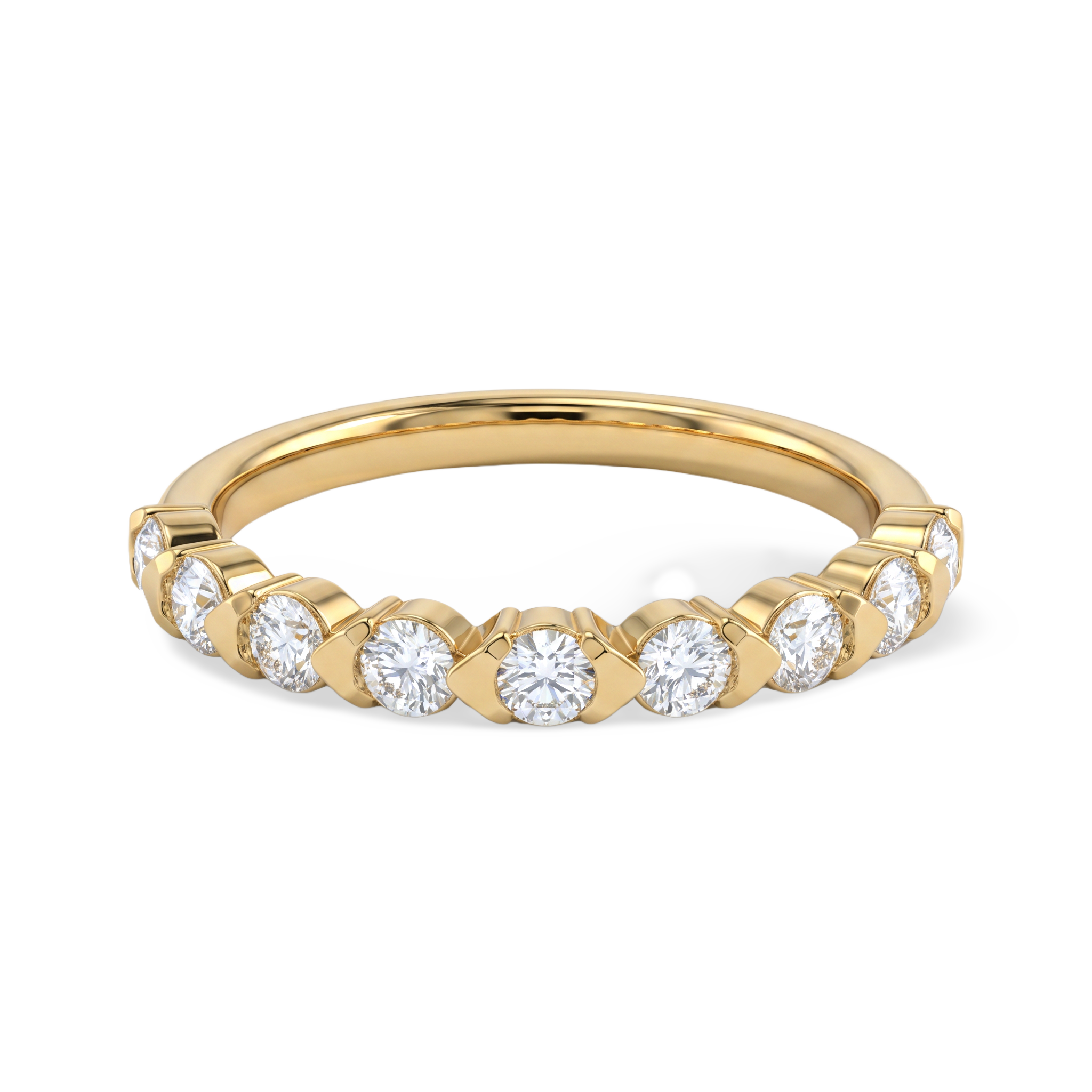 Royal Majesty Rhombus Gallery Solitaire Ring