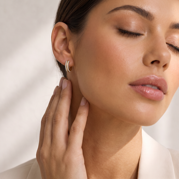 The Imperial Colonnade Diamond Hoops