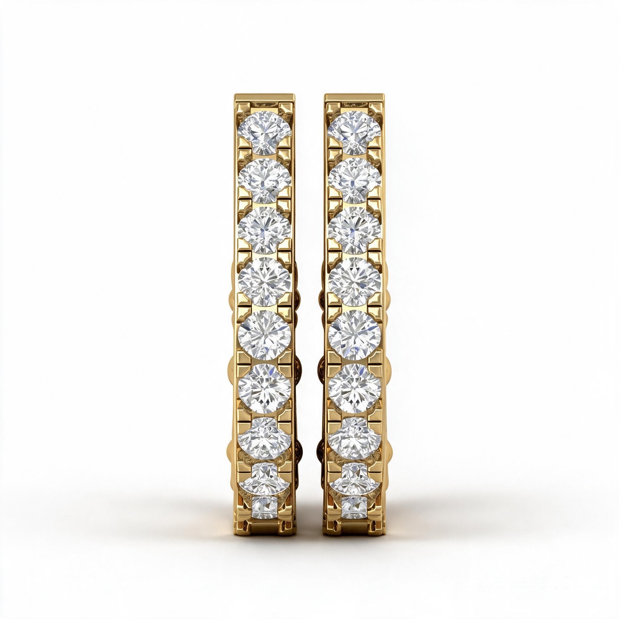 The Majestic Uffizi Diamond Hoops Earring