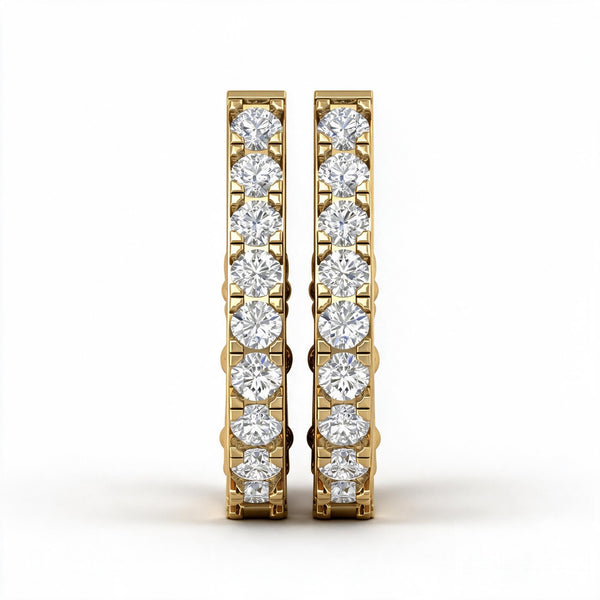 The Majestic Uffizi Diamond Hoops Earring