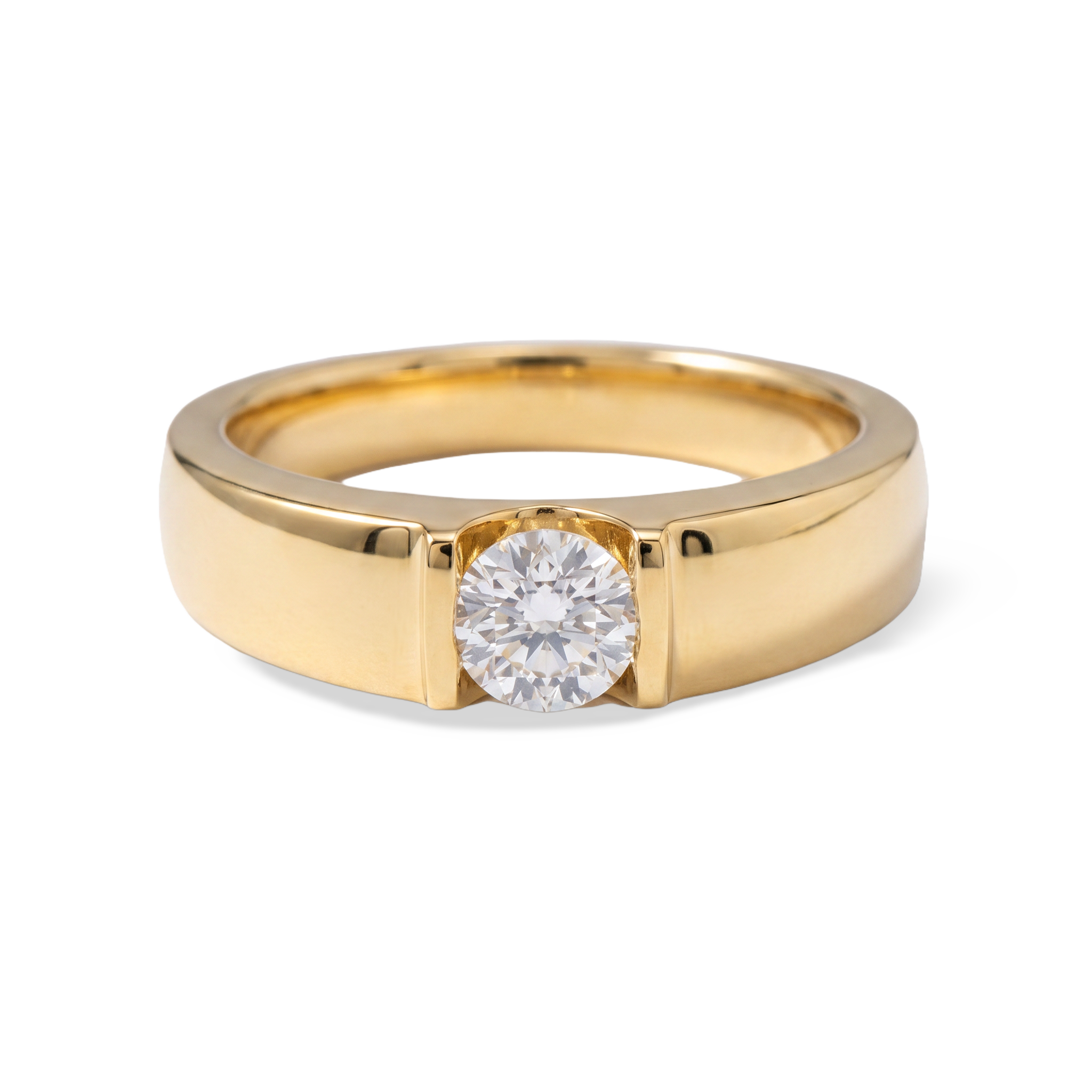 Aristocrat Bridge Setting Men's Solitaire Ring