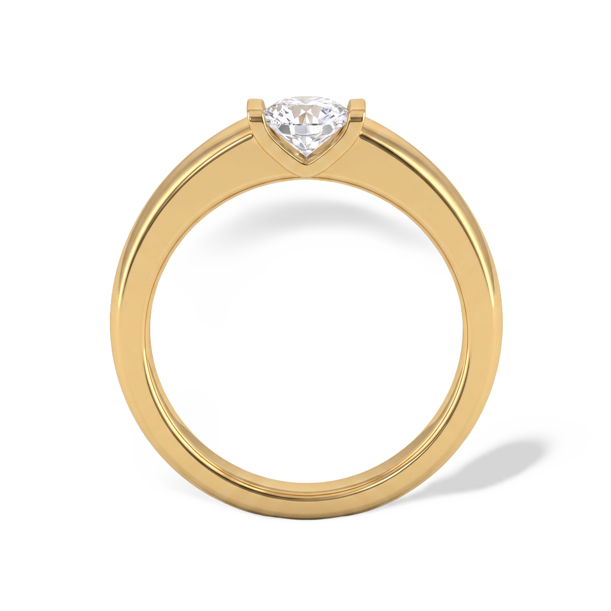 Aristocrat Bridge Setting Men's Solitaire Ring