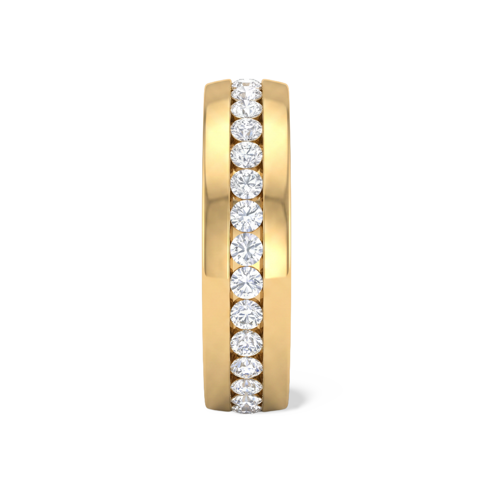 Vanguard Channel-Set Men's Solitaire Ring