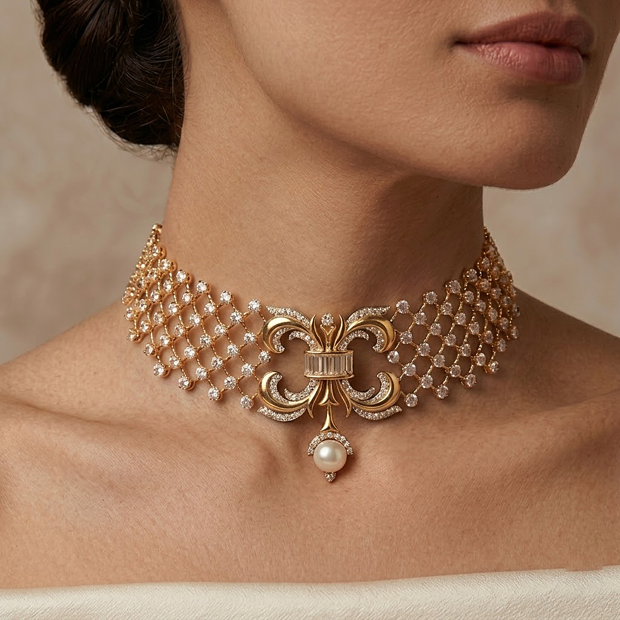 Archduke Lattice Collar Necklace