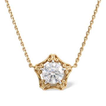Captivating Star Shaped Diamond Pendant