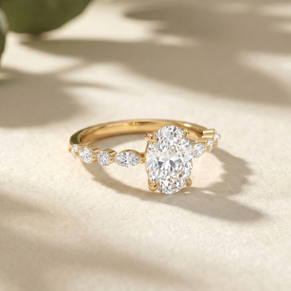 Hart's Crown Solitaire Ring