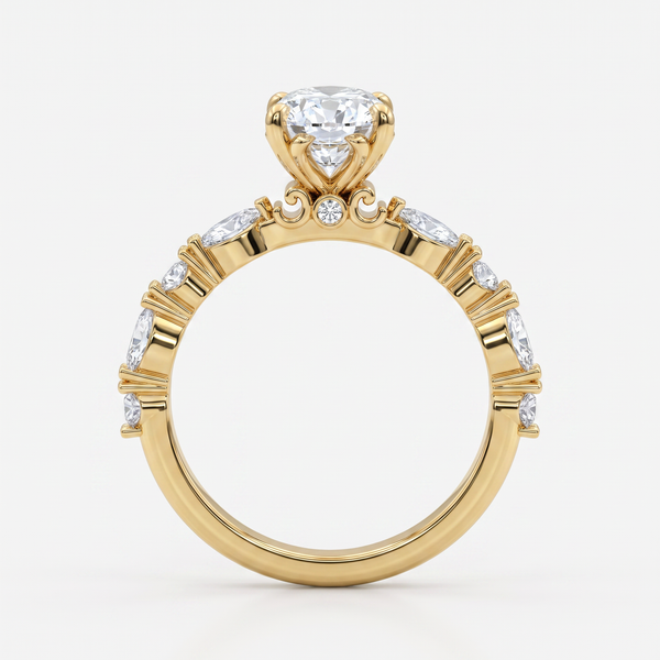 Hart's Crown Solitaire Ring