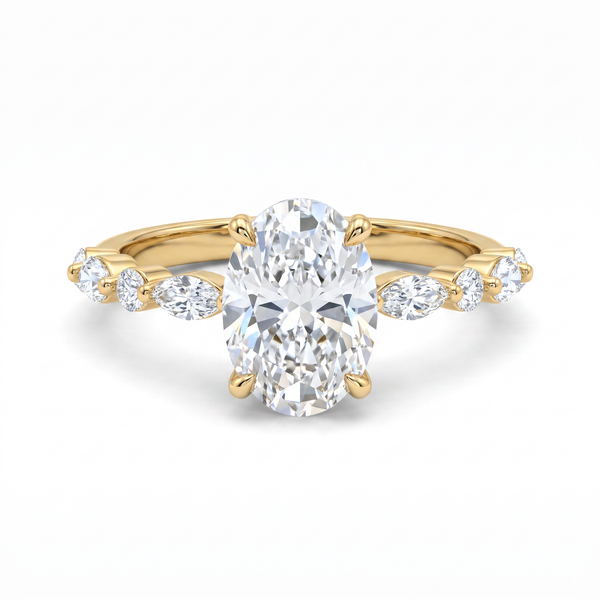 Hart's Crown Solitaire Ring