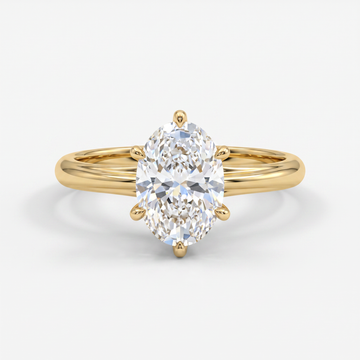 The Iris Oval Solitaire Ring