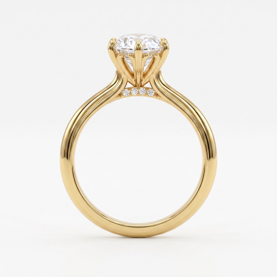 The Iris Oval Solitaire Ring